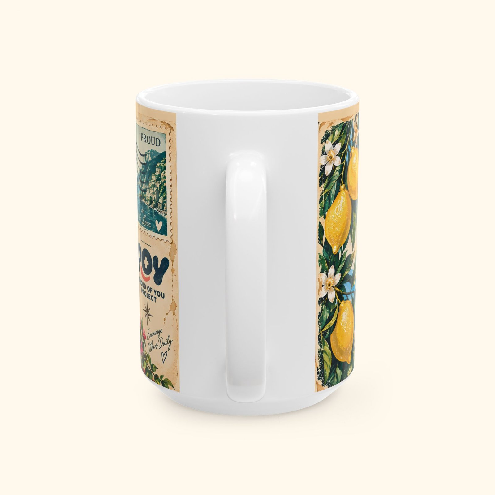 Proud of You Vintage Postcard Coffee Mug