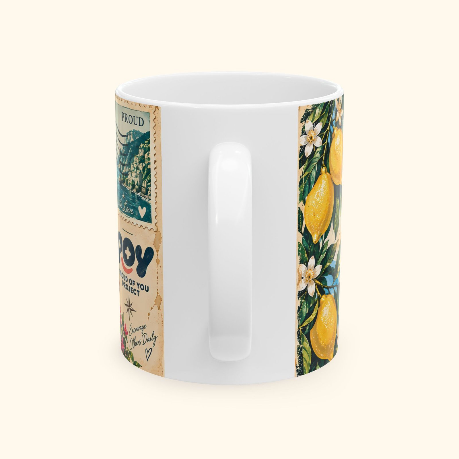 Proud of You Vintage Postcard Coffee Mug