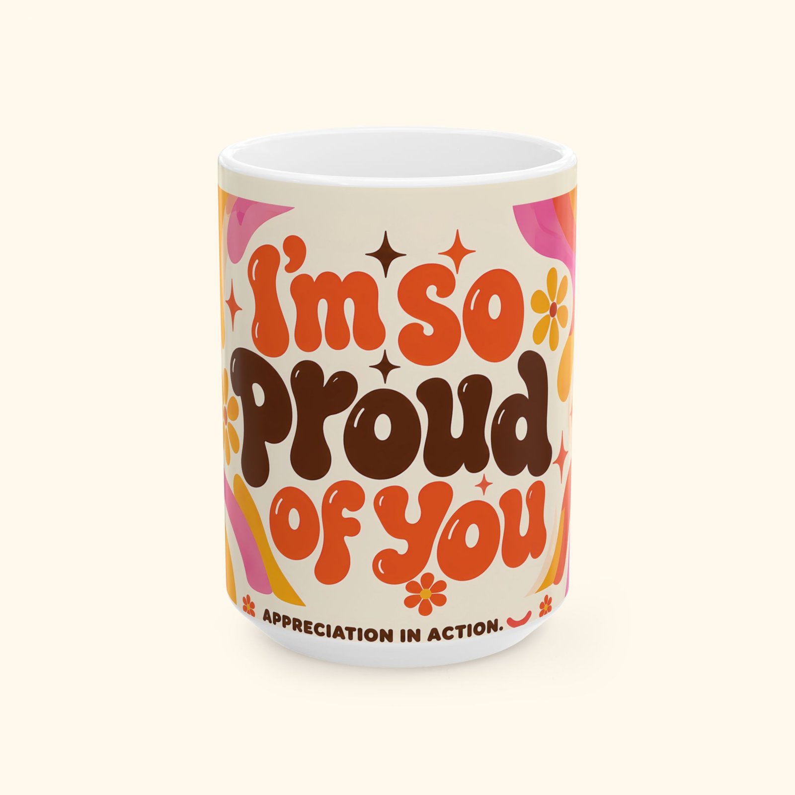 Proud of You Retro Coffee Mug