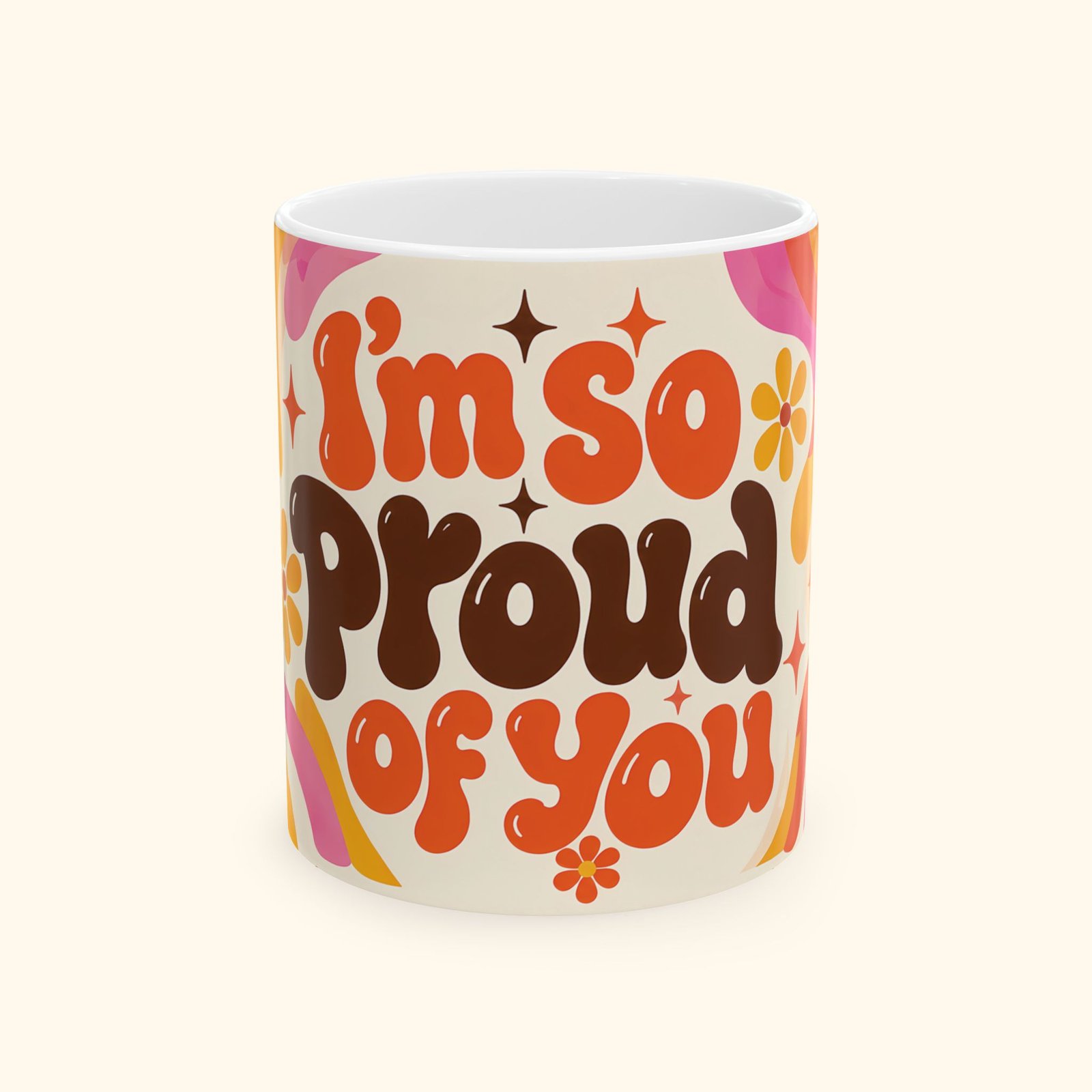 Proud of You Retro Coffee Mug