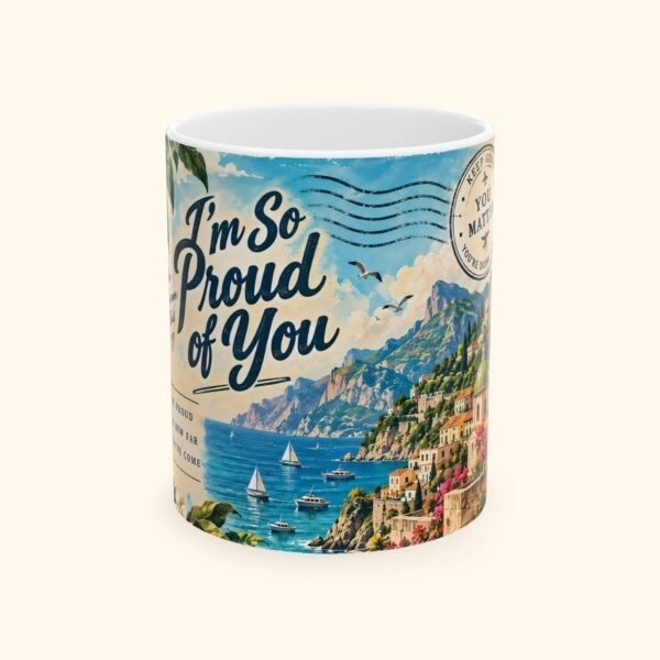 Proud of You Vintage Postcard Coffee Mug